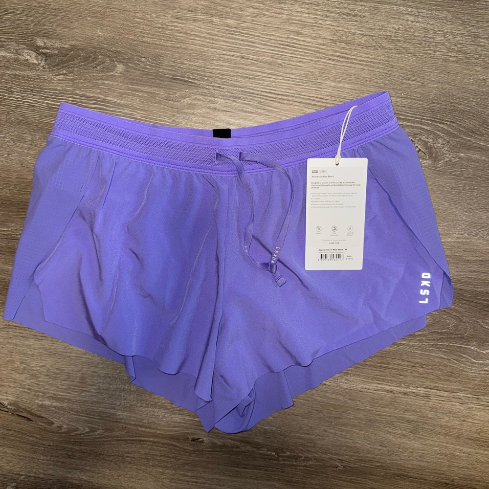 LSKD Women's Athletic Shorts - Purple